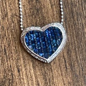 🌟🛍️HOST PICK🛍️🌟Stunning sapphire and diamond necklace